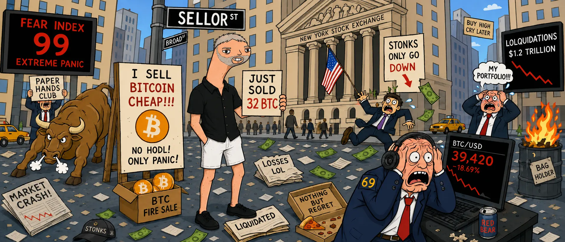 BitNews live feed of another market crash